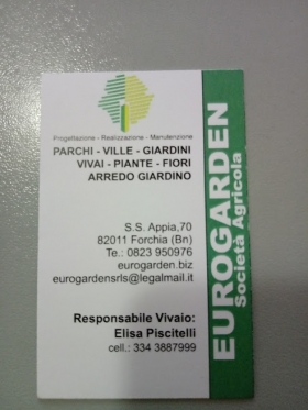 Responsabile vivaio garden - soc. agr. eurogarden Forchia!