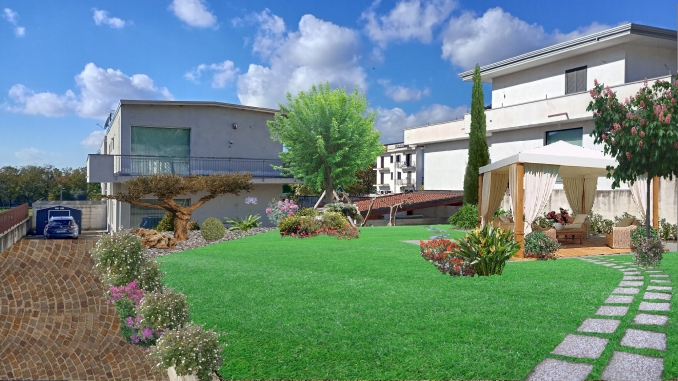 Progetto definito 3D prima dell'inizio lavori - soc. agr. eurogarden Forchia!
